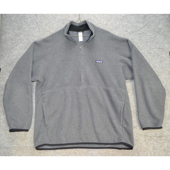 Patagonia Other - Patagonia Synchilla Fleece Pullover Mens Extra Large Gray 1/2 Zip‎ - USA Vintage